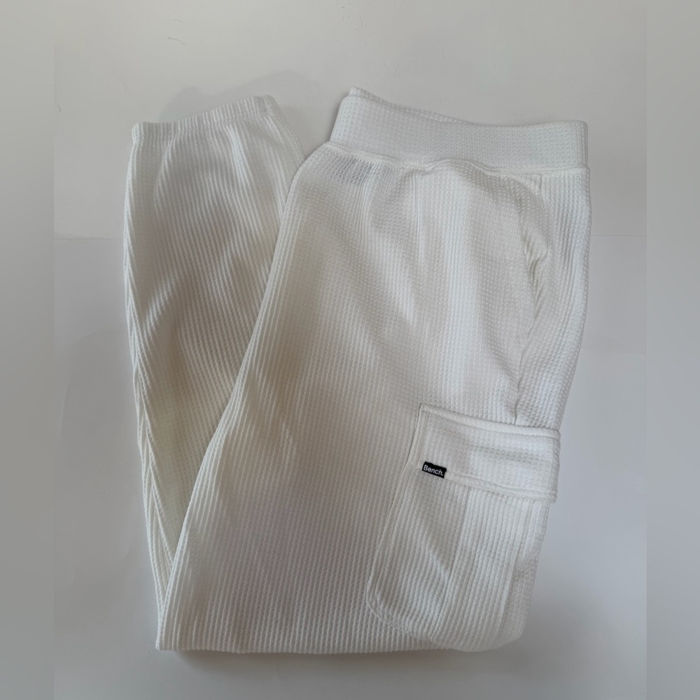 Bench Cargo Off White Waffle Lounge Pants Size XL  EUC